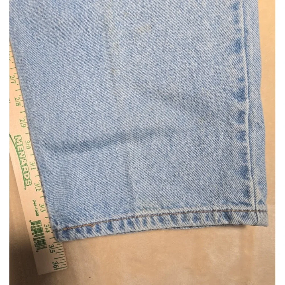 Levis 545 Loose Fit Jeans Mens 42x34 Light Wash Denim 1998 Vintage 894USA Style
